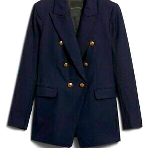 Banana Republic double breasted navy blazer